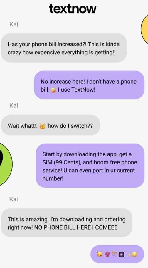 TextNow — skärmbild 5
